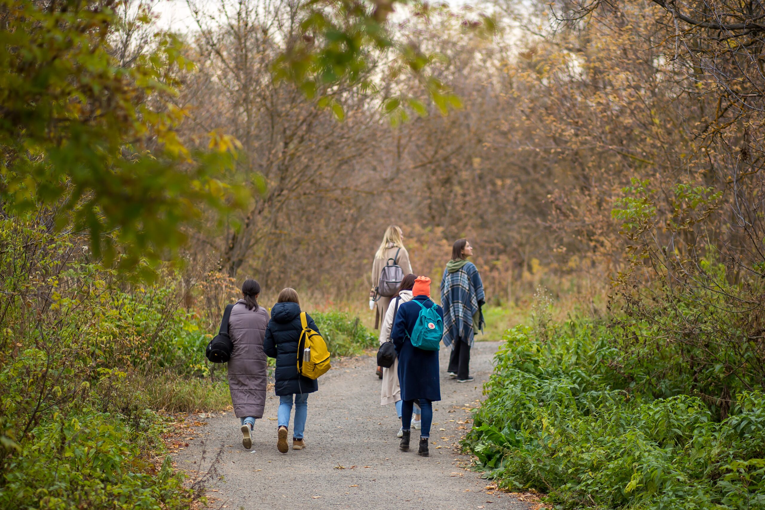 Drug and Alcohol Rehab Birmingham, West Midlands. Group walking in nature