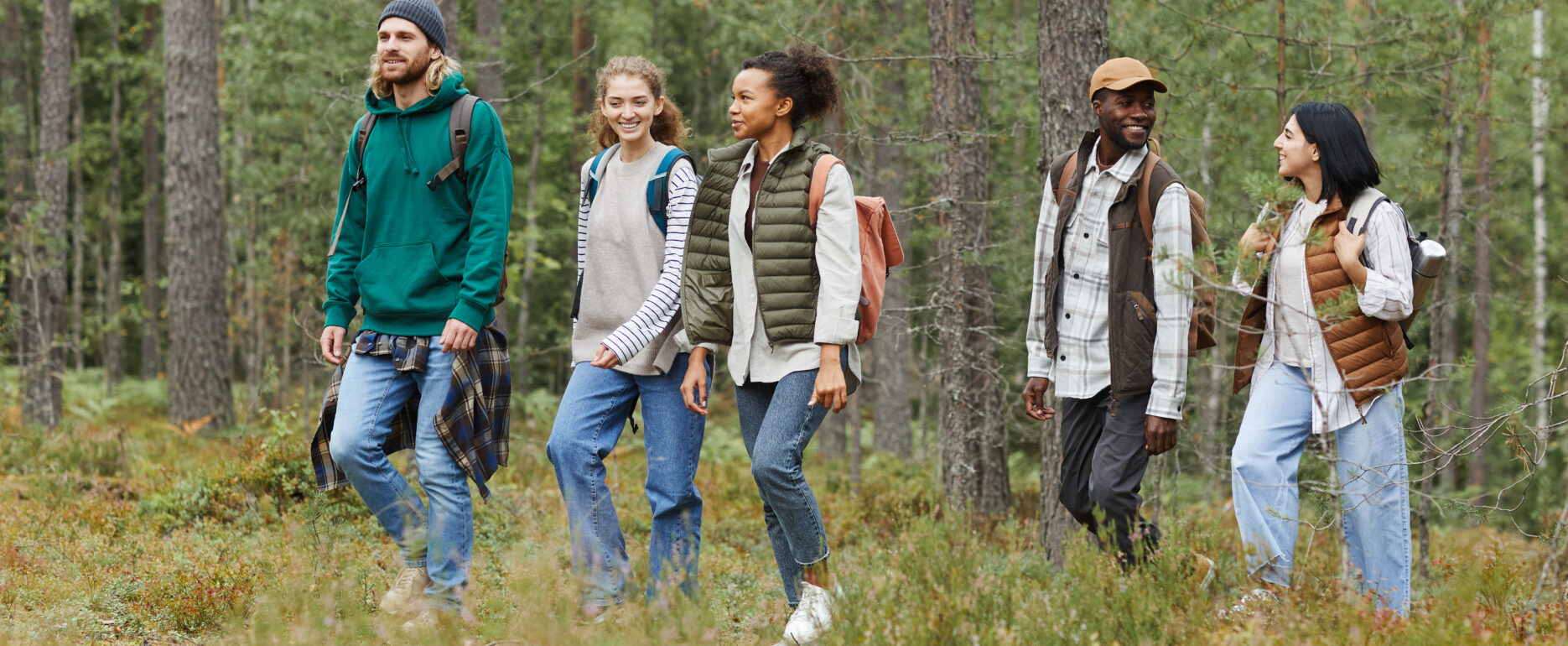 Drug and Alcohol Rehab Birmingham, West Midlands. Group Walking.