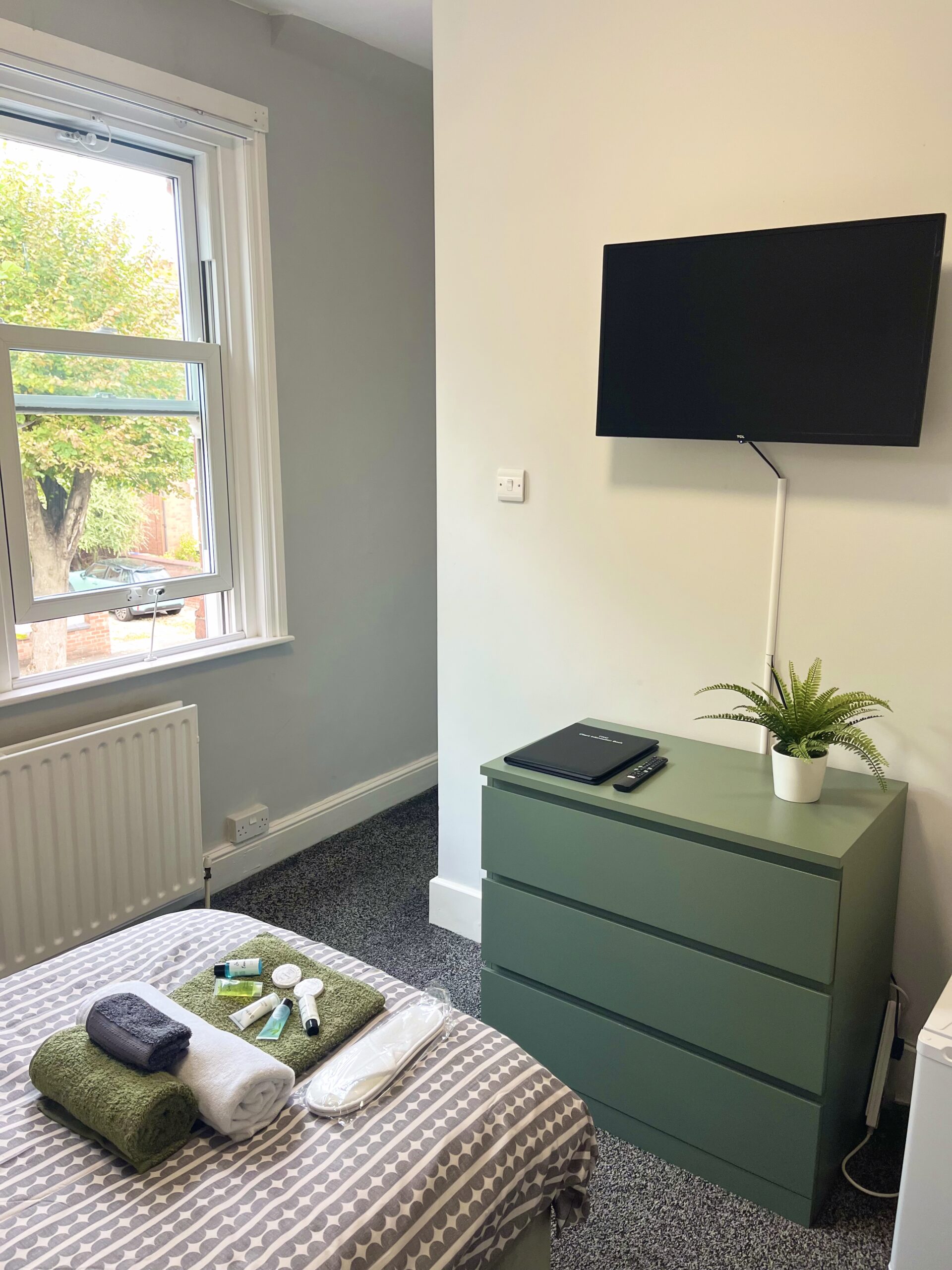 Another view of a bedroom at The Wellbourne Clinic