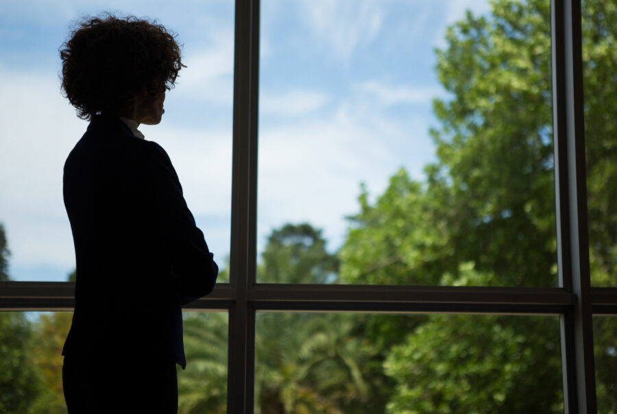 Drug and Alcohol Rehab Birmingham, West Midlands. Person stood in front of window
